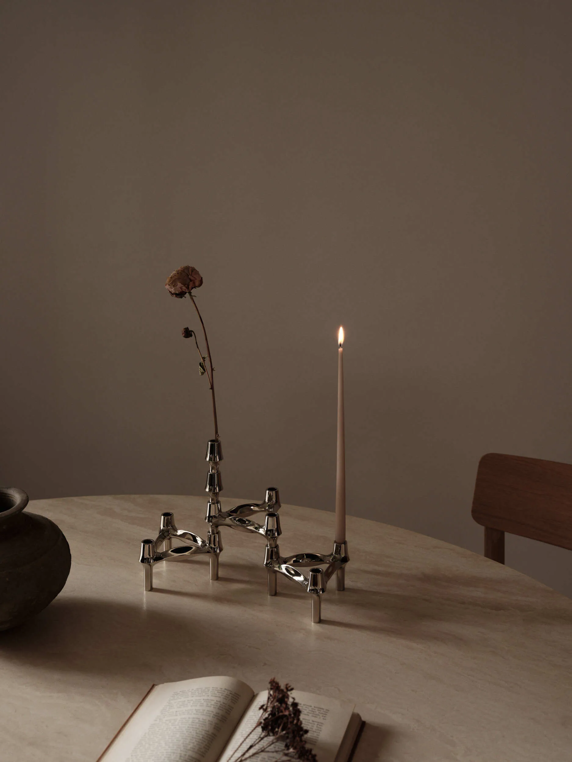 STOFF Nagel 锥形蜡烛 by ester & erik 六件套装, Latte STOFF Nagel