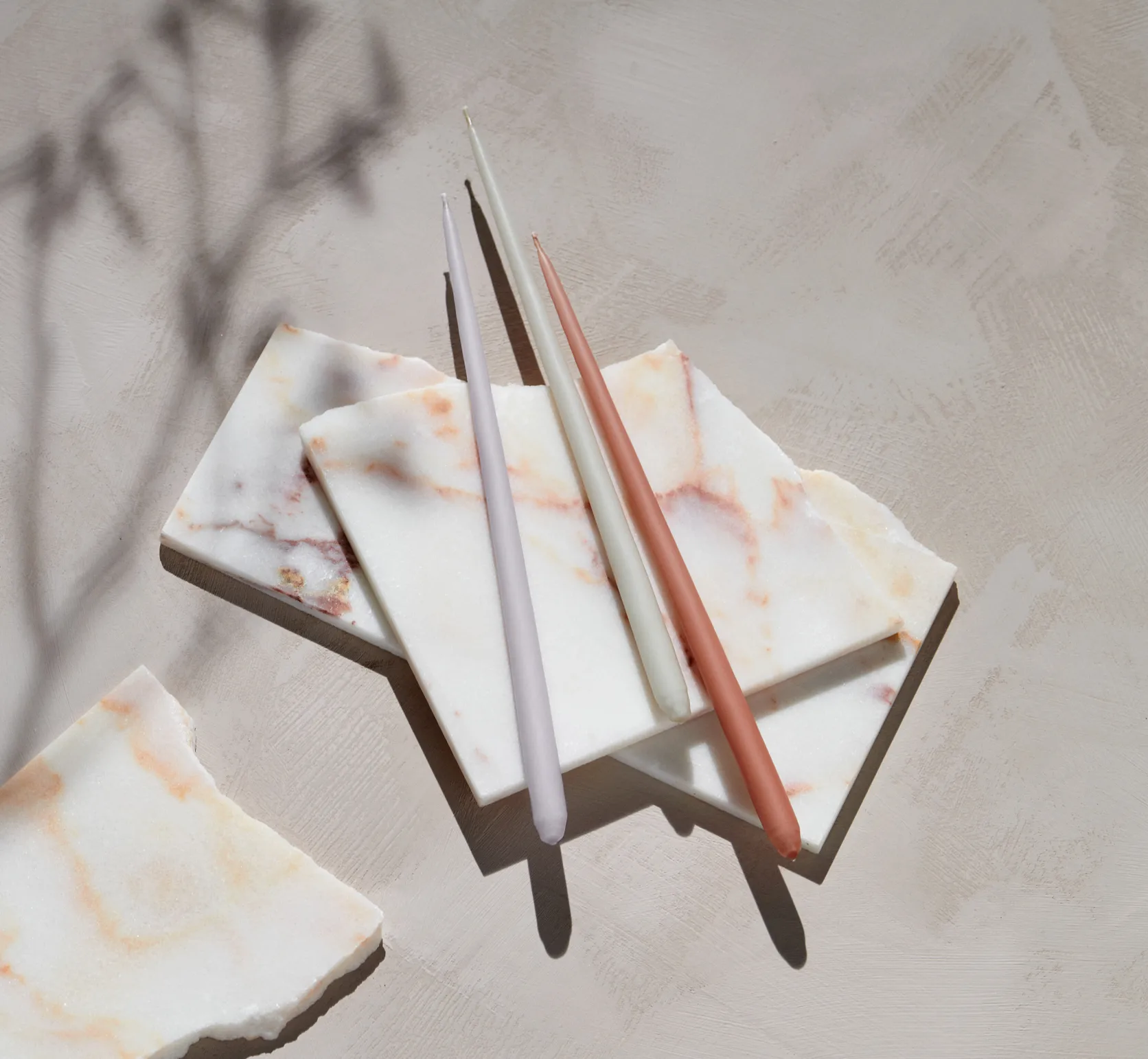 STOFF Nagel 锥形蜡烛 by ester & erik 六件套装, Light lavender STOFF Nagel