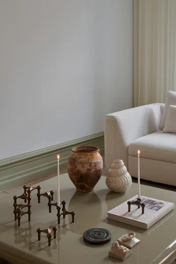 STOFF Nagel 锥形蜡烛 by ester & erik 六件套装 - Off-白色 - STOFF Nagel