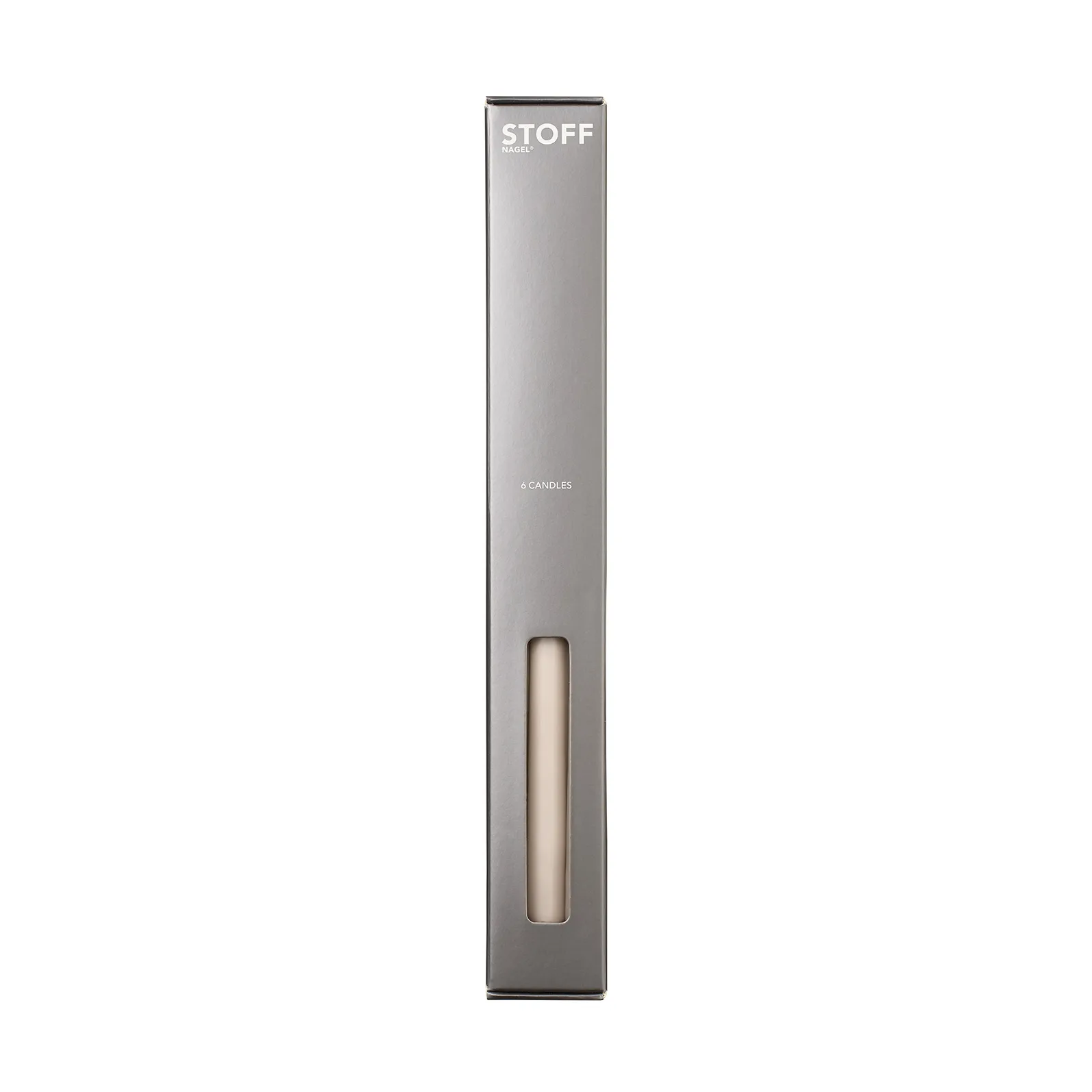 STOFF Nagel 锥形蜡烛 by ester & erik 六件套装, 沙色 STOFF Nagel