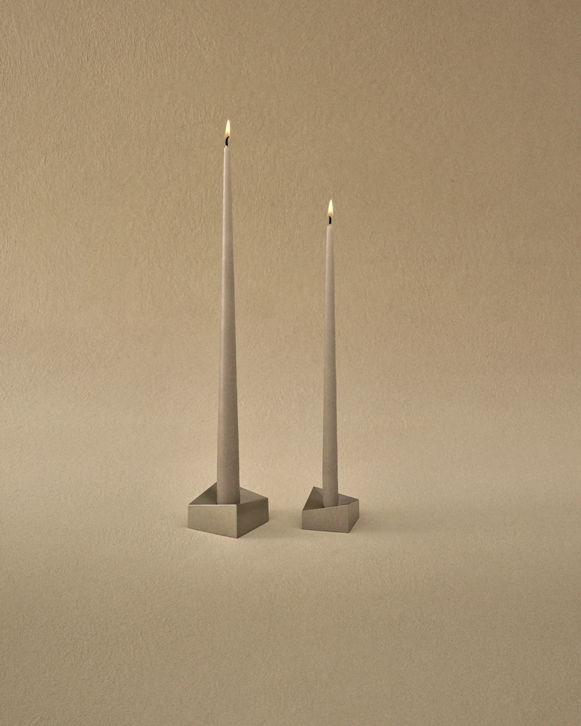 STOFF Nagel 锥形蜡烛 by ester & erik 六件套装, 沙色 STOFF Nagel