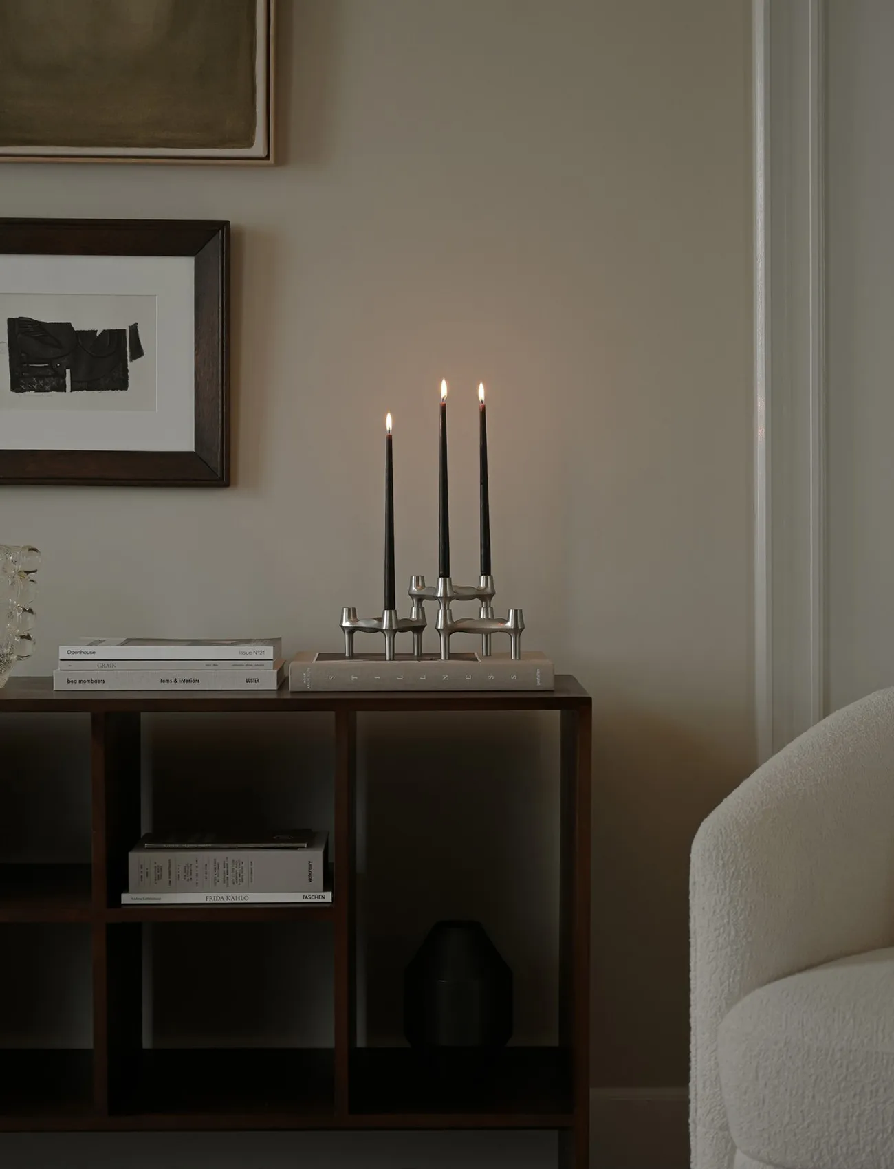 STOFF Nagel 锥形蜡烛 by ester & erik 六件套装, 浓缩咖啡 STOFF Nagel