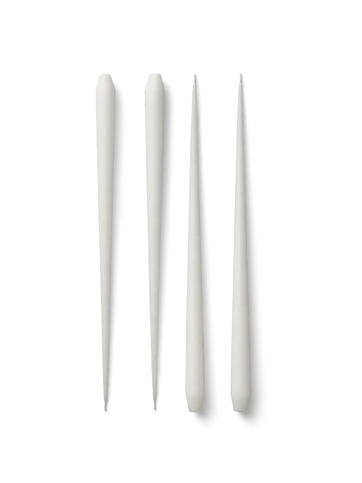 STOFF Nagel 复古蜡烛 ester & erik 大号四件装 - 白色 - STOFF Nagel