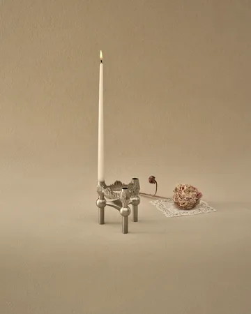 STOFF Nagel Quist 烛台 - Brushed 镀铬色 - STOFF Nagel