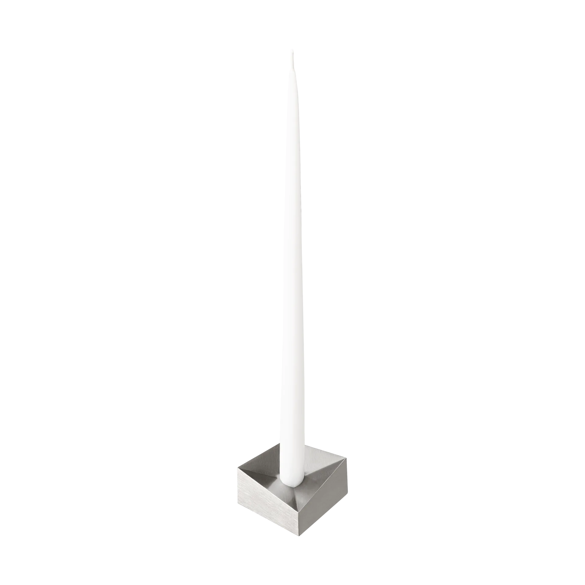 STOFF Nagel reflect 烛台 小 2.7 cm, Brushed 镀铬色 STOFF Nagel