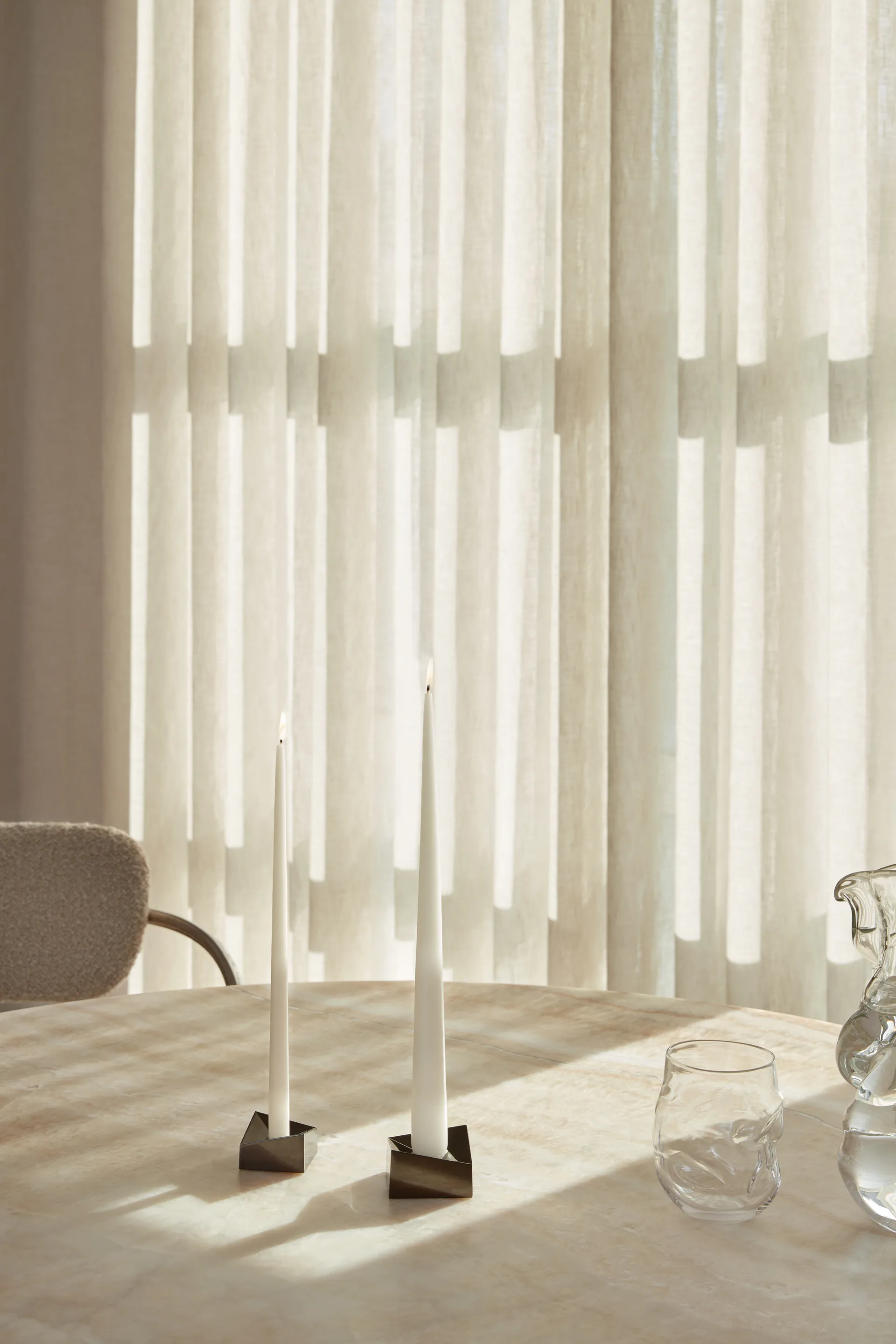 STOFF Nagel reflect 烛台 小 2.7 cm, 黑色 chrome STOFF Nagel