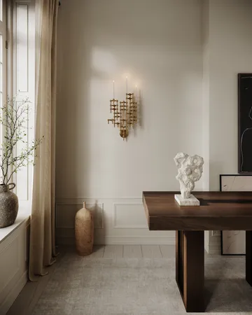 STOFF Nagel 烛台 wall - 黄铜 - STOFF Nagel