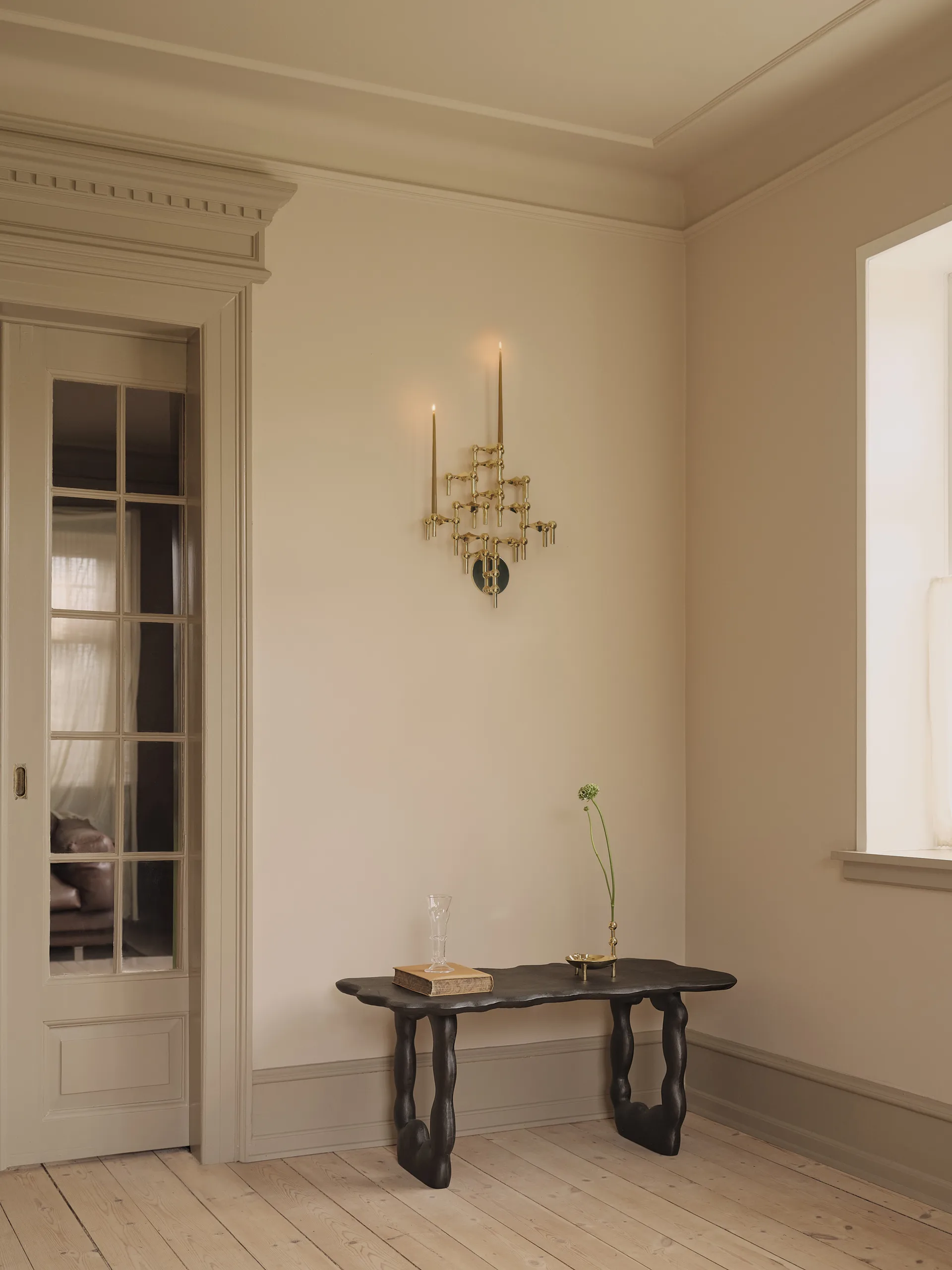 STOFF Nagel 烛台 wall, 黄铜 STOFF Nagel