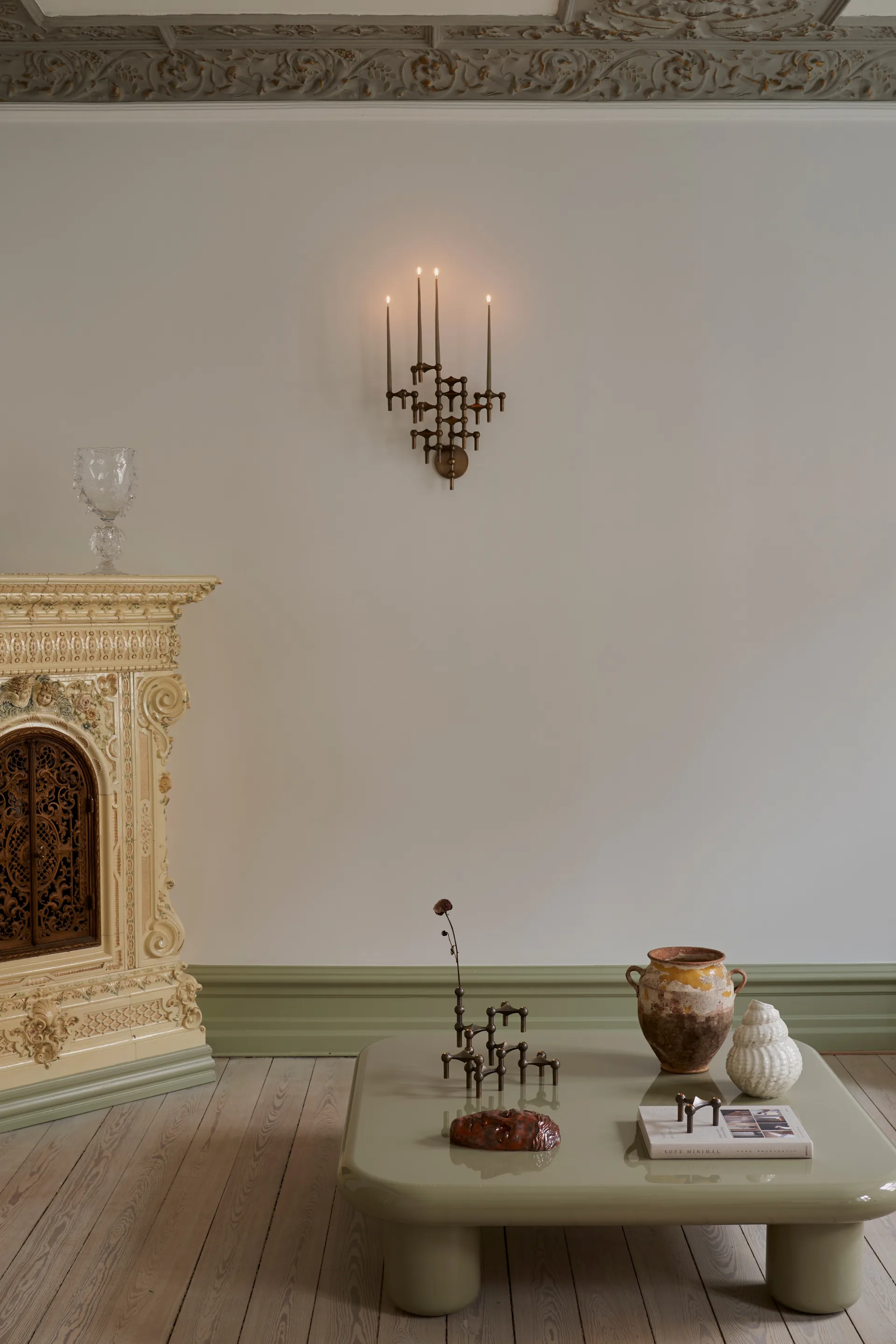 STOFF Nagel 烛台 wall, 青铜色 黄铜 STOFF Nagel