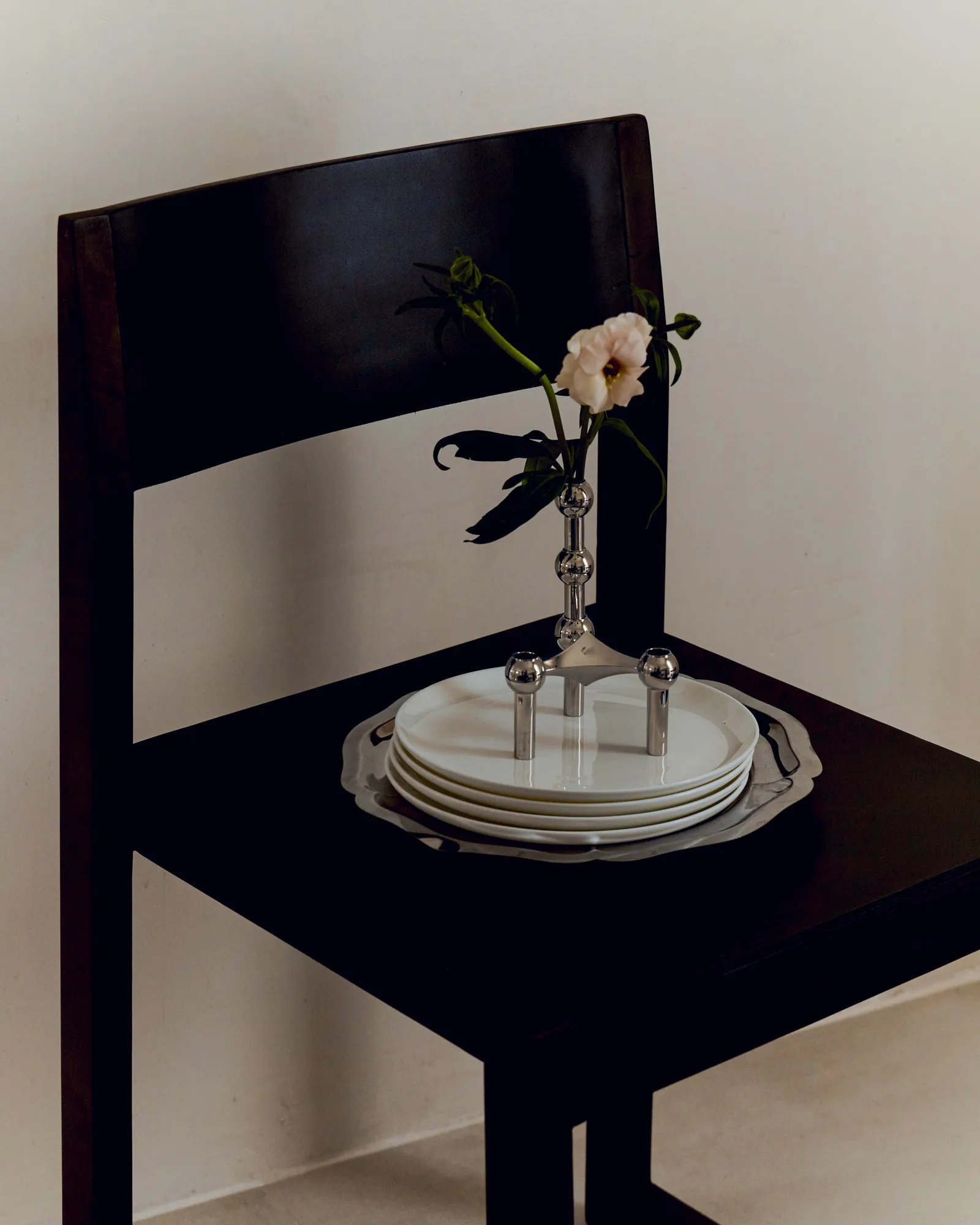 STOFF Nagel 钉形花瓶, 铬色 STOFF Nagel