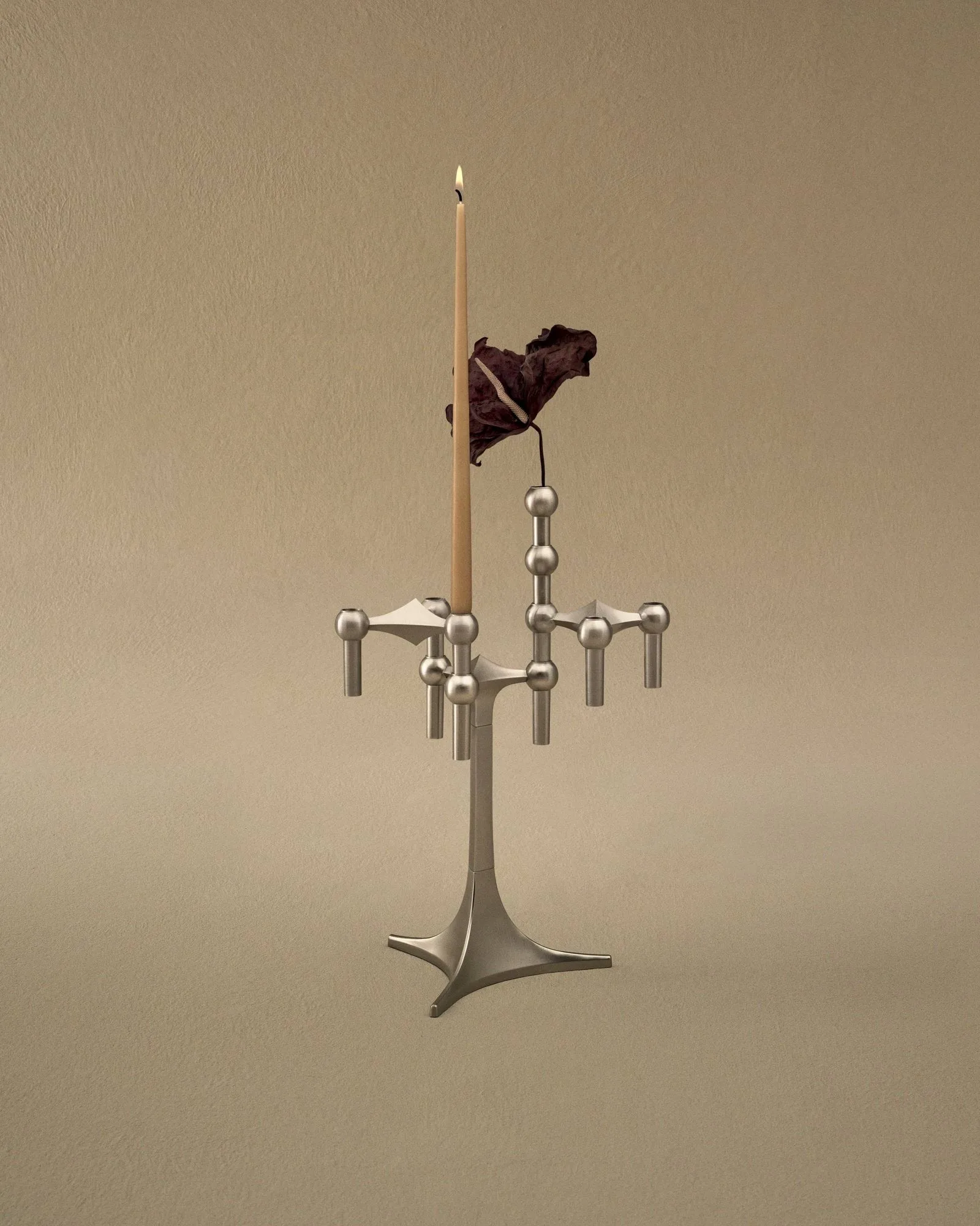 STOFF Nagel 钉形展示架, 拉丝铬 STOFF Nagel