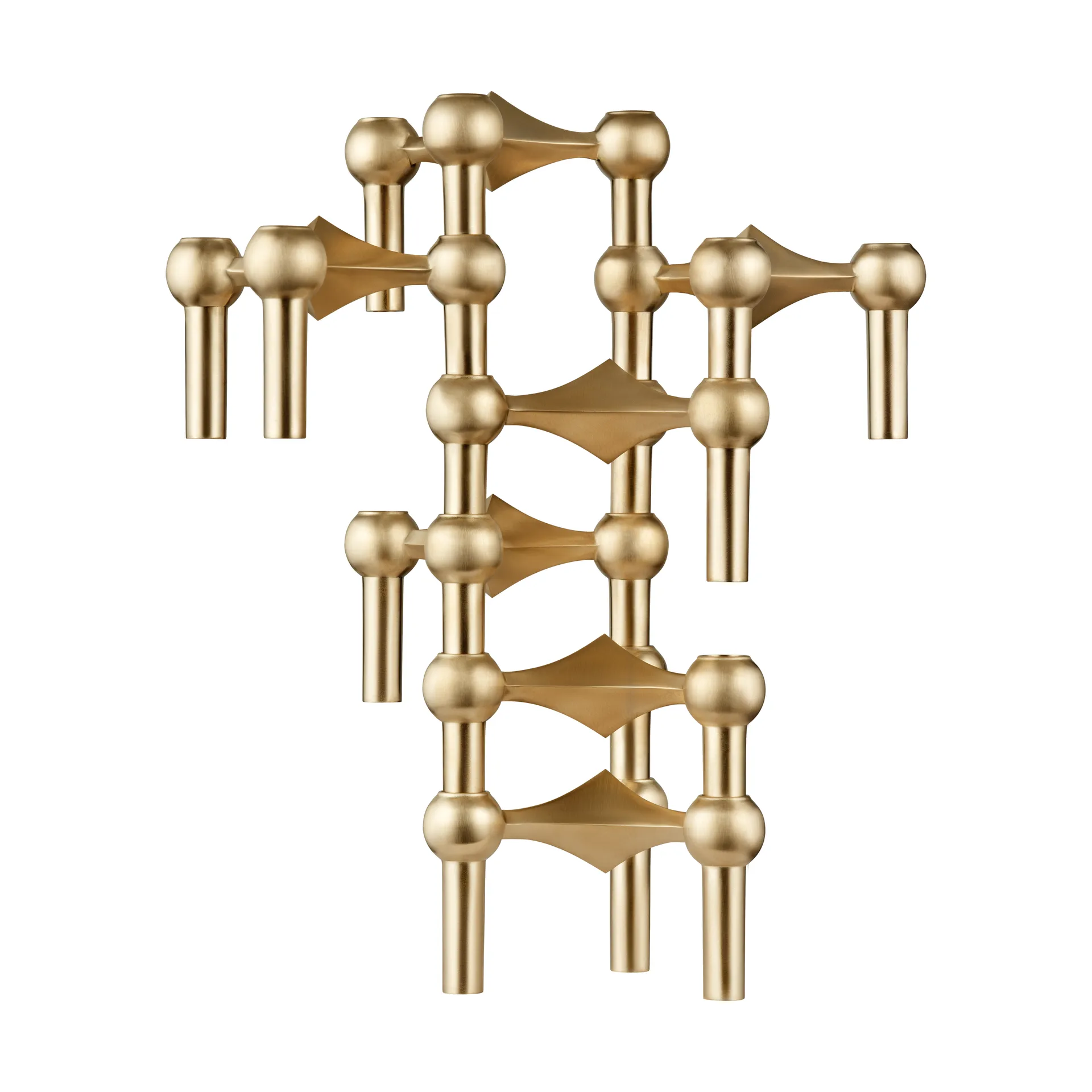 Nagel 烛台, 拉丝黄铜 STOFF