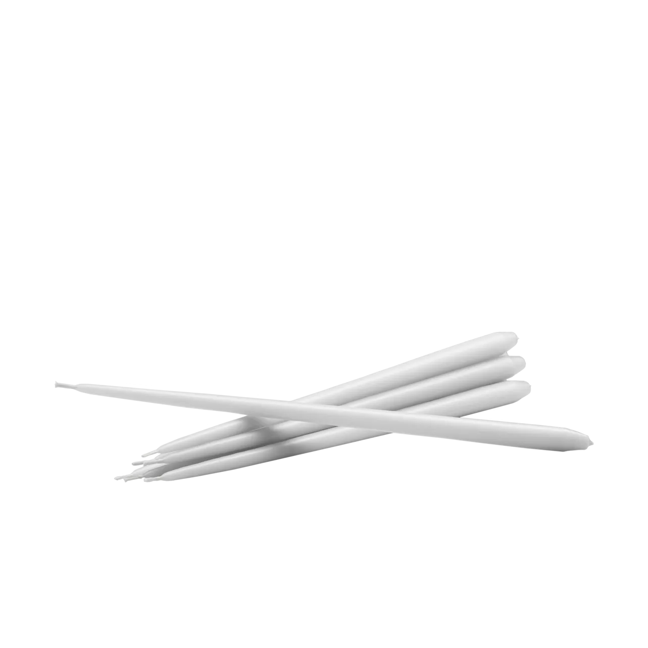 STOFF 锥形蜡烛 by ester & erik 六件套装, 白色 STOFF