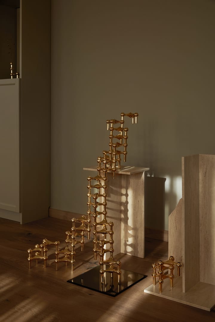 STOFF Nagel 烛台 三件套装, brass STOFF