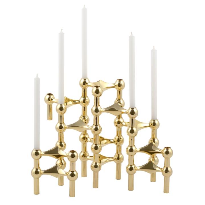 STOFF Nagel 烛台 三件套装, brass STOFF