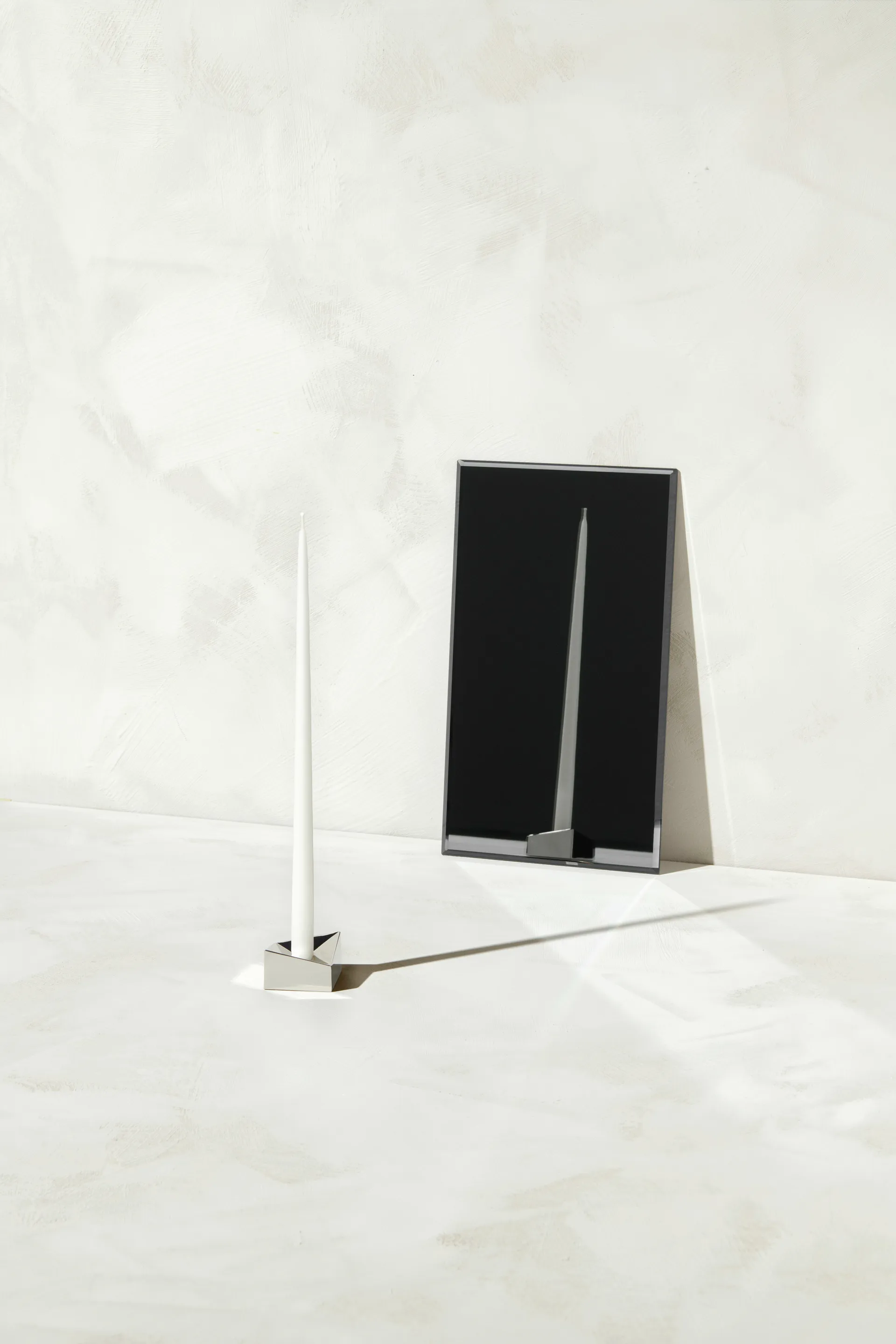 STOFF Nagel reflect 烛台 小 2.7 cm, Chrome STOFF