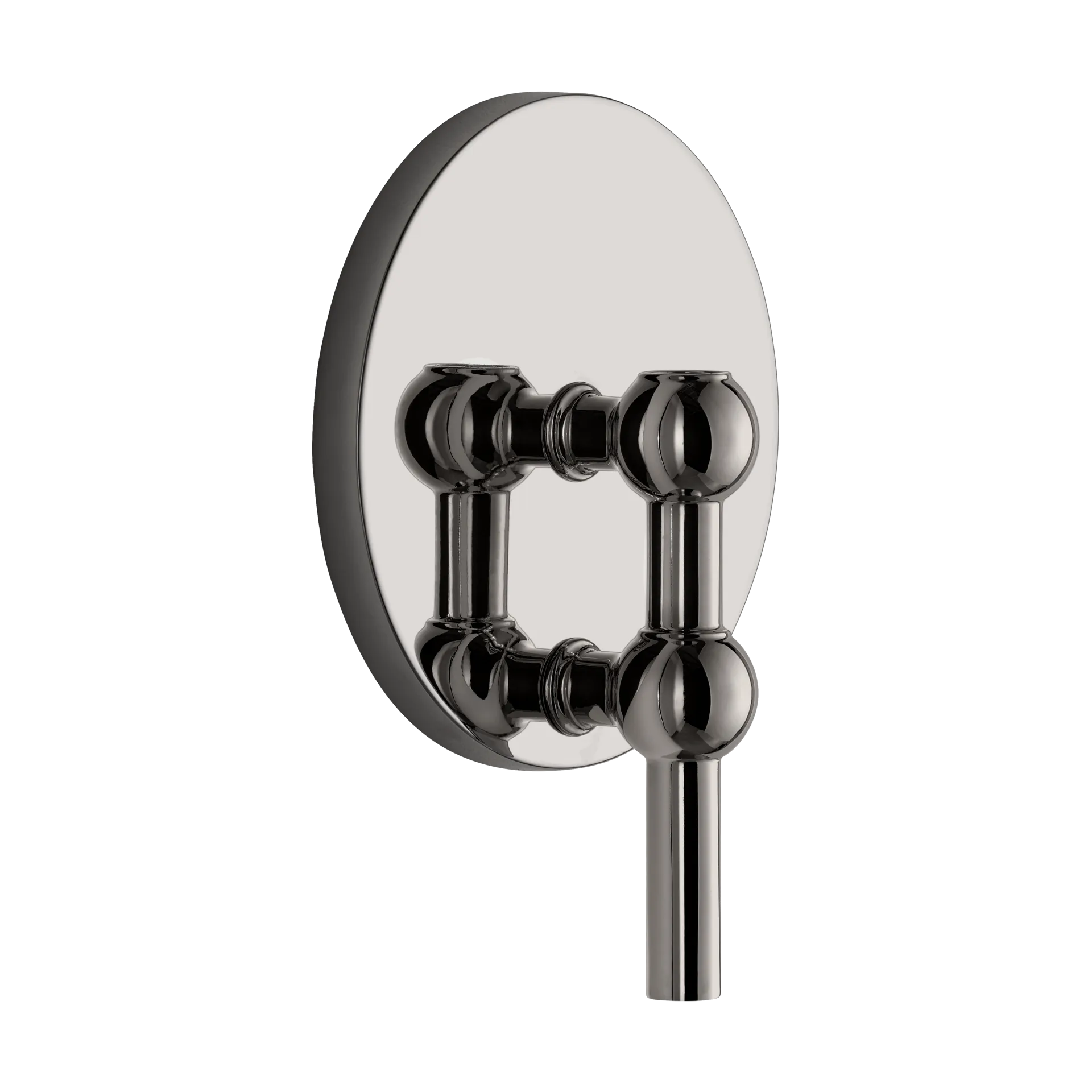 STOFF Nagel 烛台 wall, 黑色 镀铬色 STOFF