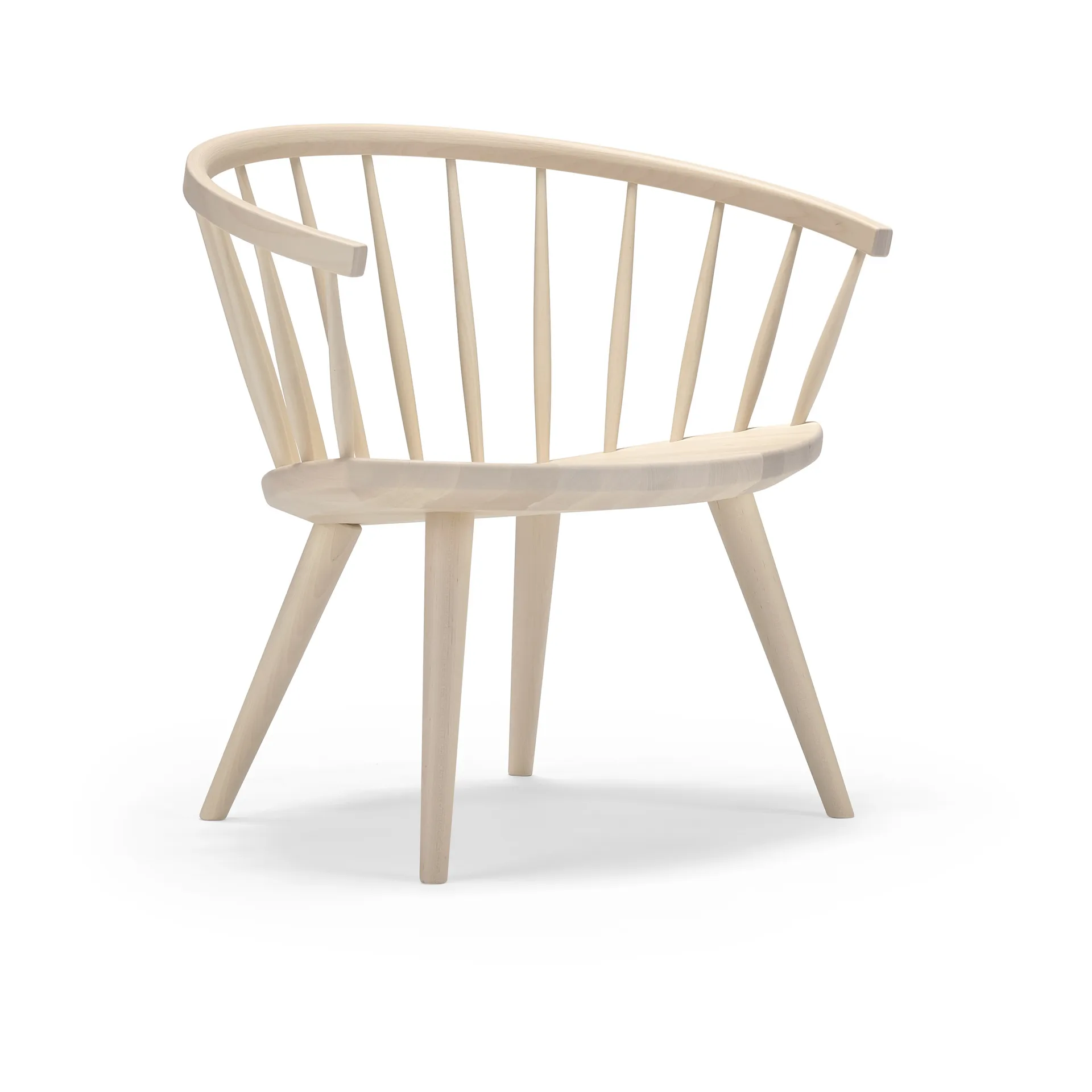 Arka lounge 椅子 木, 哑光 lacquer - light Stolab