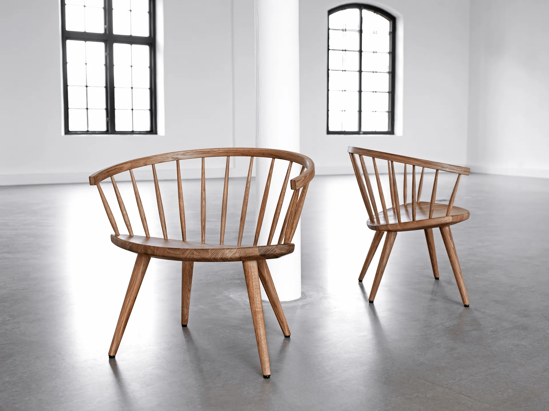 Arka lounges 椅子 oak, 原色/自然色 oil Stolab