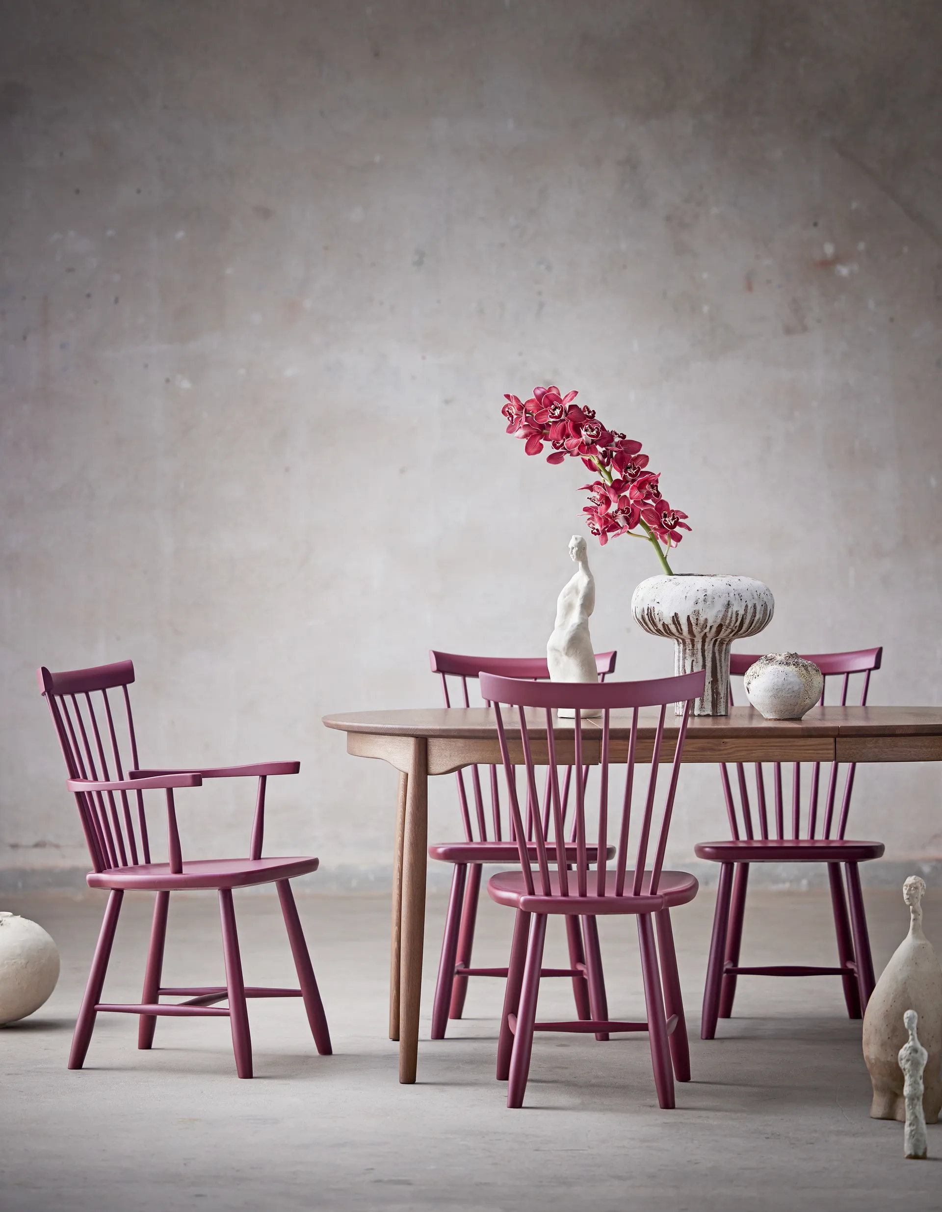 Lilla Åland armchair beech, Lingon 19 Stolab