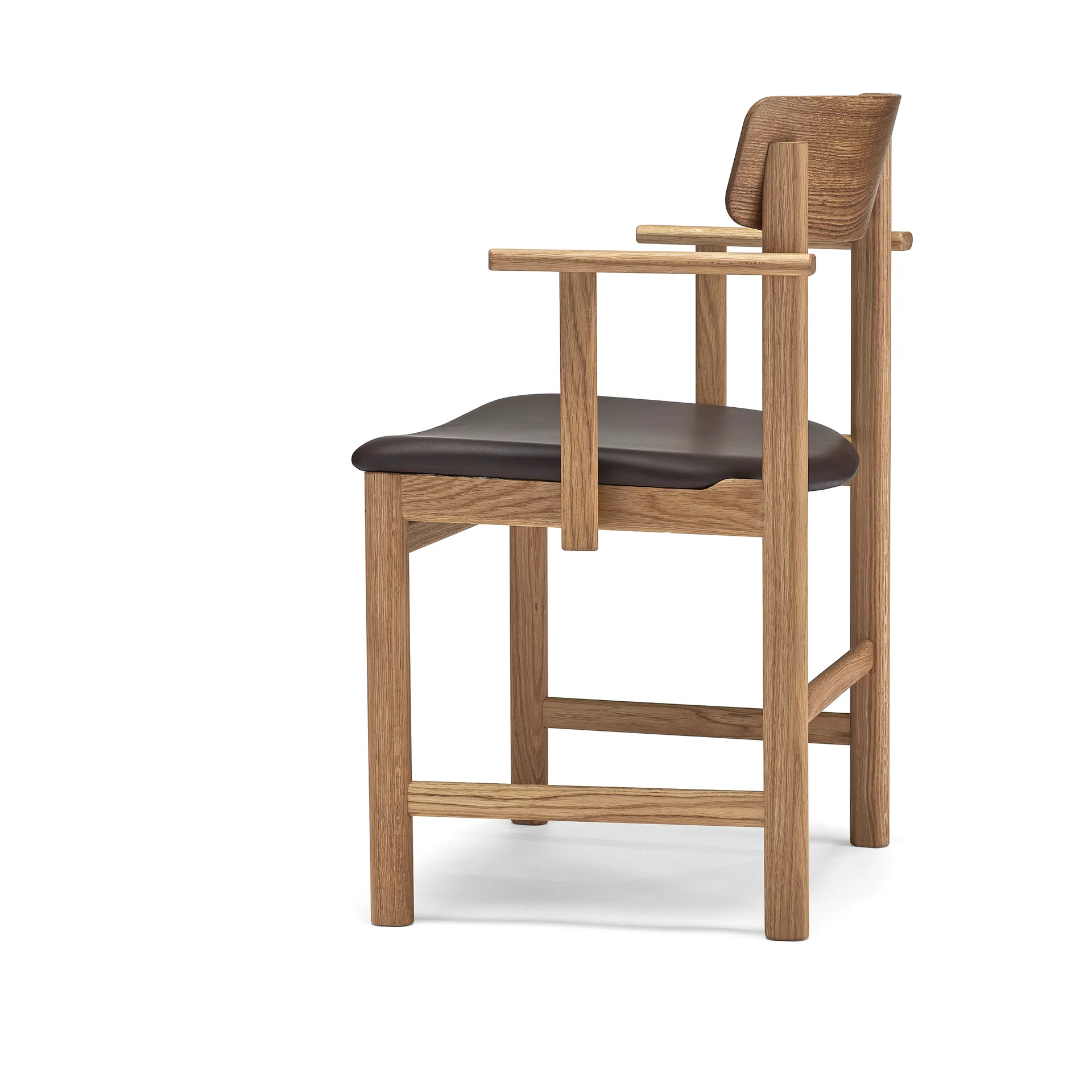 Pal 扶手椅, 自然木色 原色/自然色 oil-Elmosoft 93129 Stolab