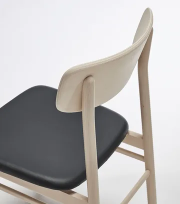 Prima Vista 椅子 birch light matte finish - Leather Elmosoft VII 99001 黑色 - Stolab