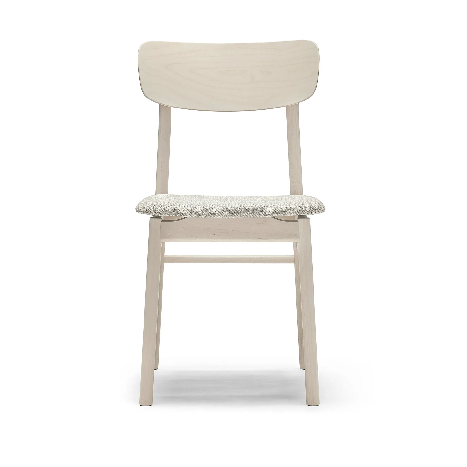 Prima Vista 椅子 birch light matte finish, Textile Atto Driftwood V3576/01 灰色 Stolab