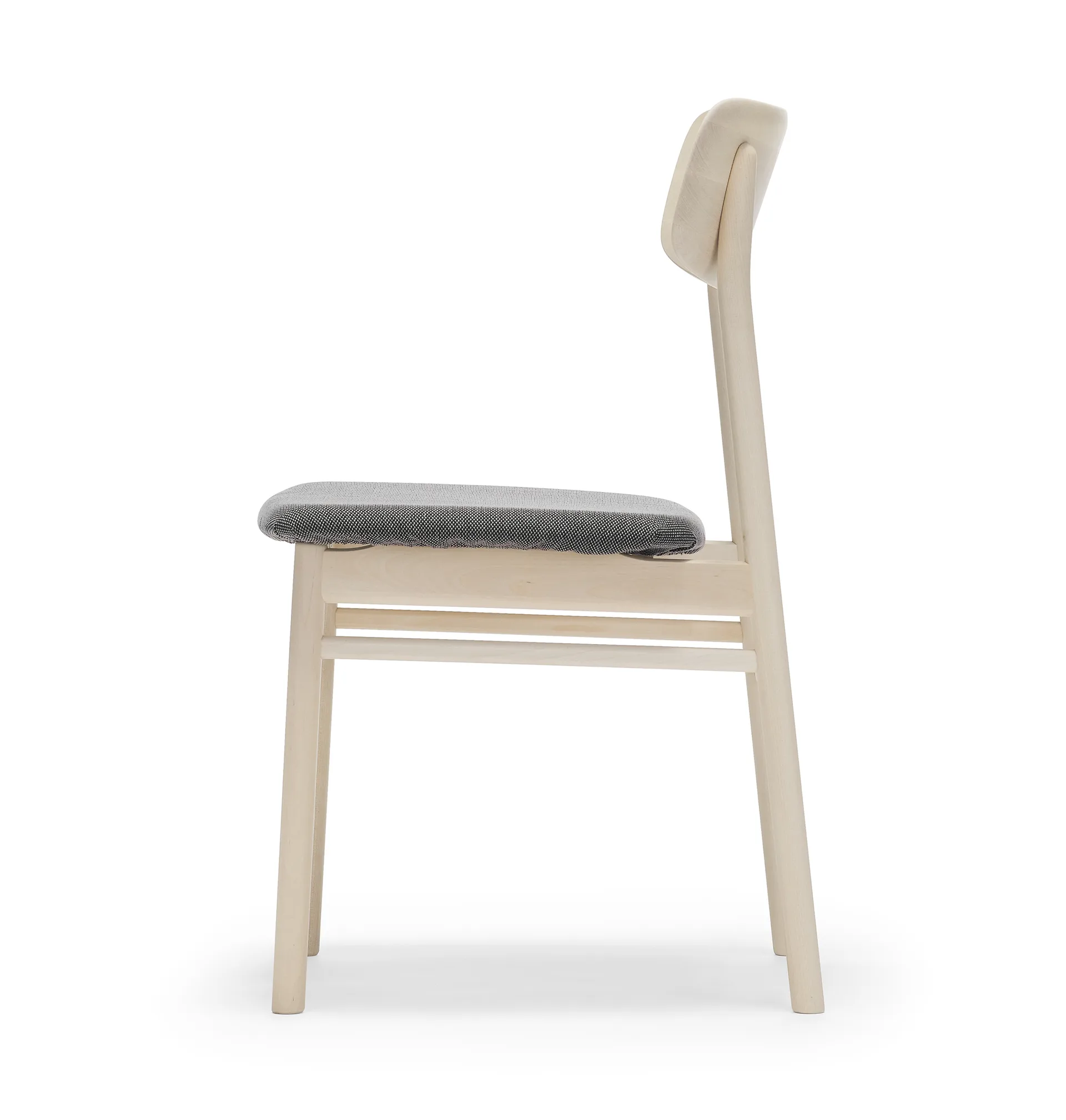 Prima Vista 椅子 birch light matte finish, Textile 蓝色s 9202 棕色-米色 Stolab