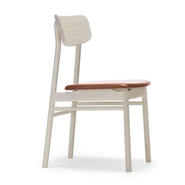 Prima Vista stol - Elmotique leather 43807 cognac-birch light matte finish - Stolab