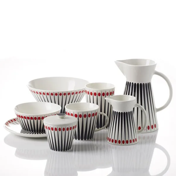 Amanda 碗  large, 白色-tomato (红色) Superliving