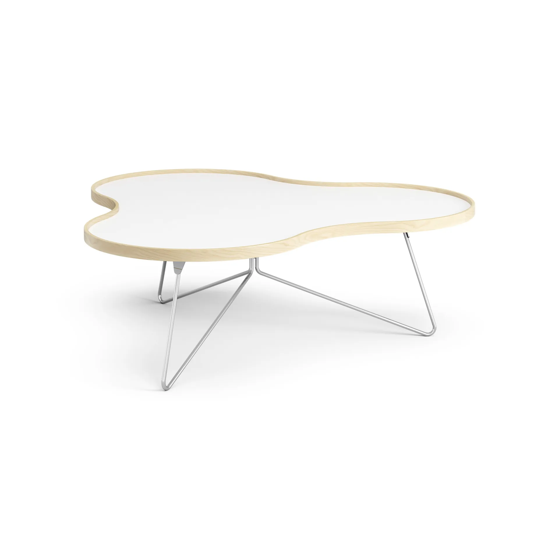 花瓣 边几/茶几/小桌子 107x114 cm, H39 厘米 桦木 漆面 Swedese