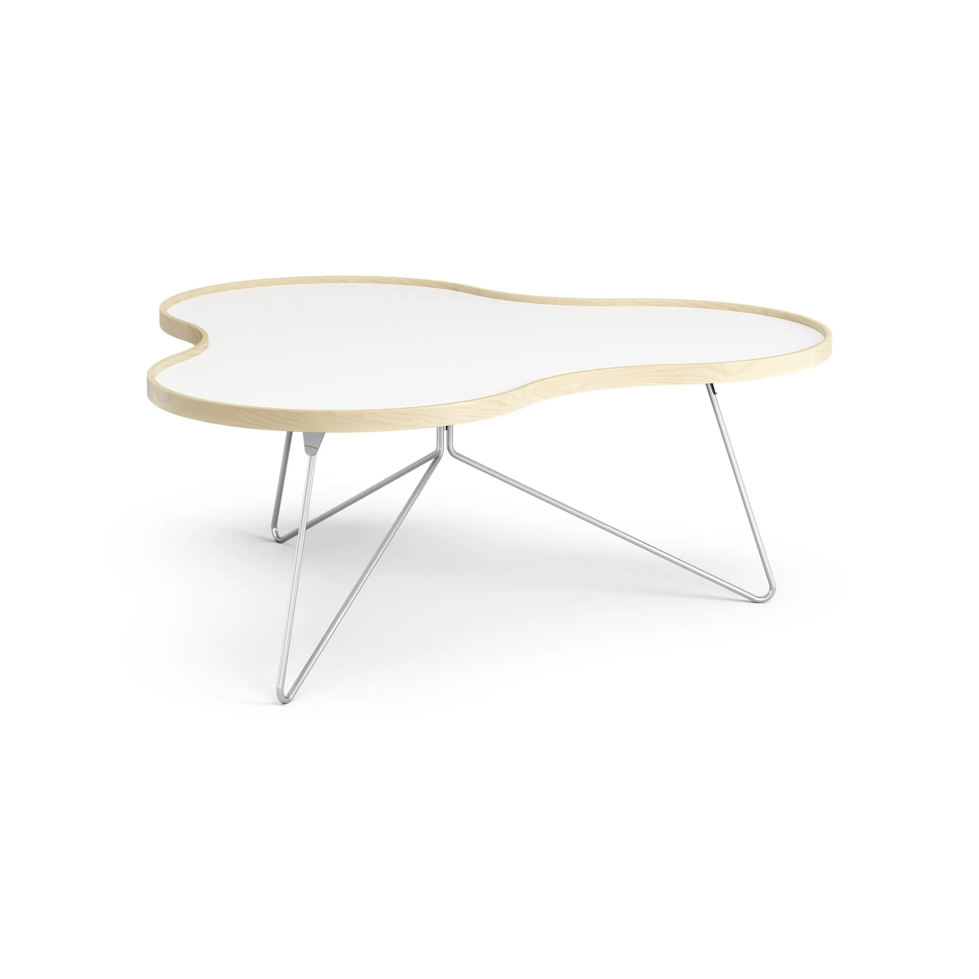 花瓣 边几/茶几/小桌子 107x114 cm, H45 厘米桦木漆面 Swedese