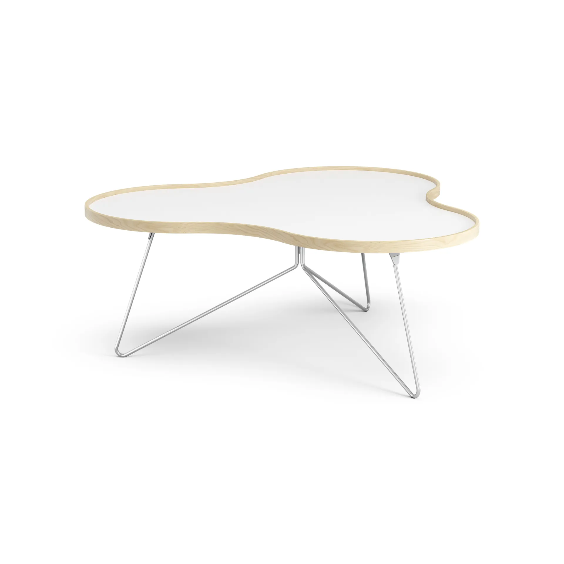 花瓣 边几/茶几/小桌子 107x114 cm, H45 厘米桦木漆面 Swedese