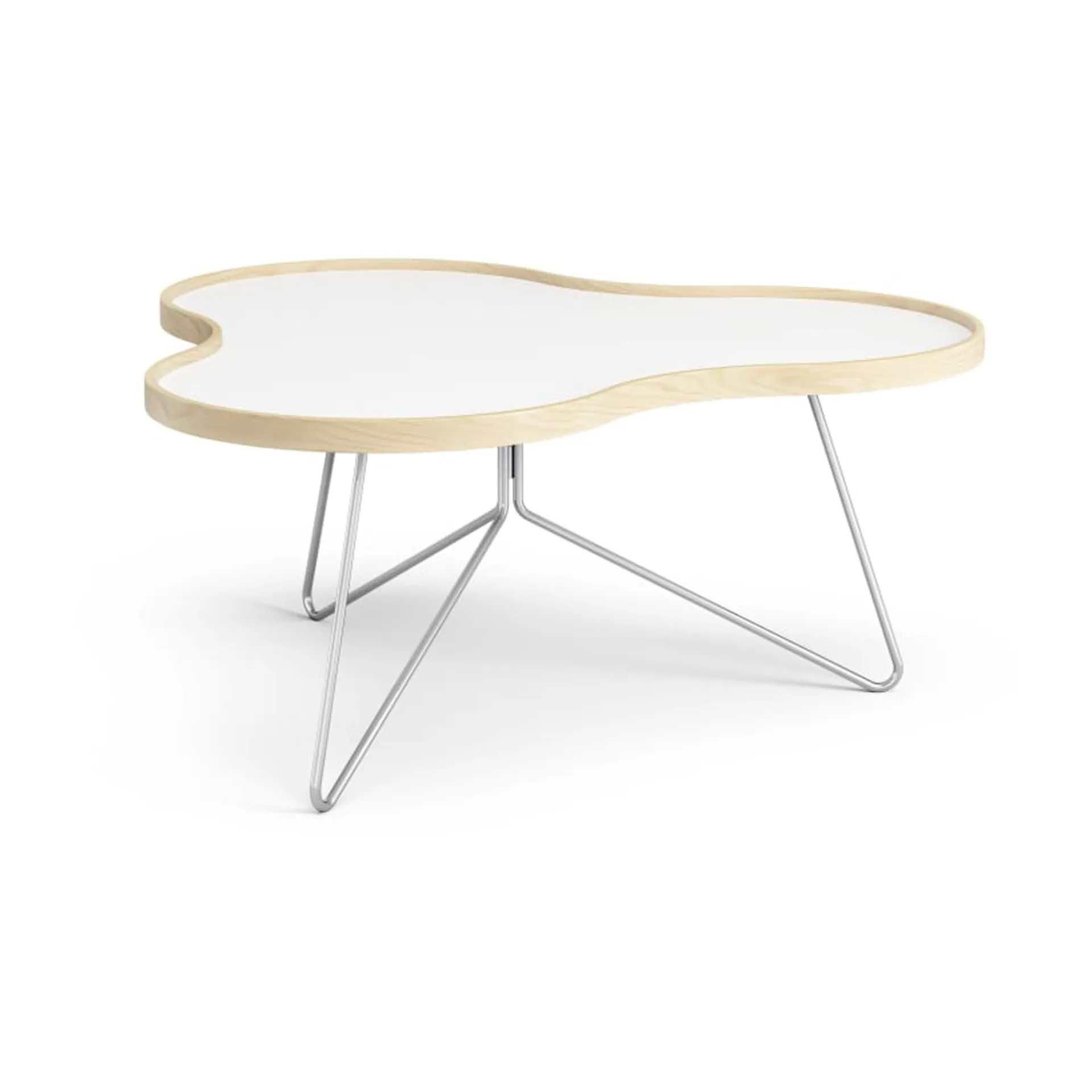 花瓣 边几/茶几/小桌子 84x90 cm, H39 厘米 桦木 漆面 Swedese