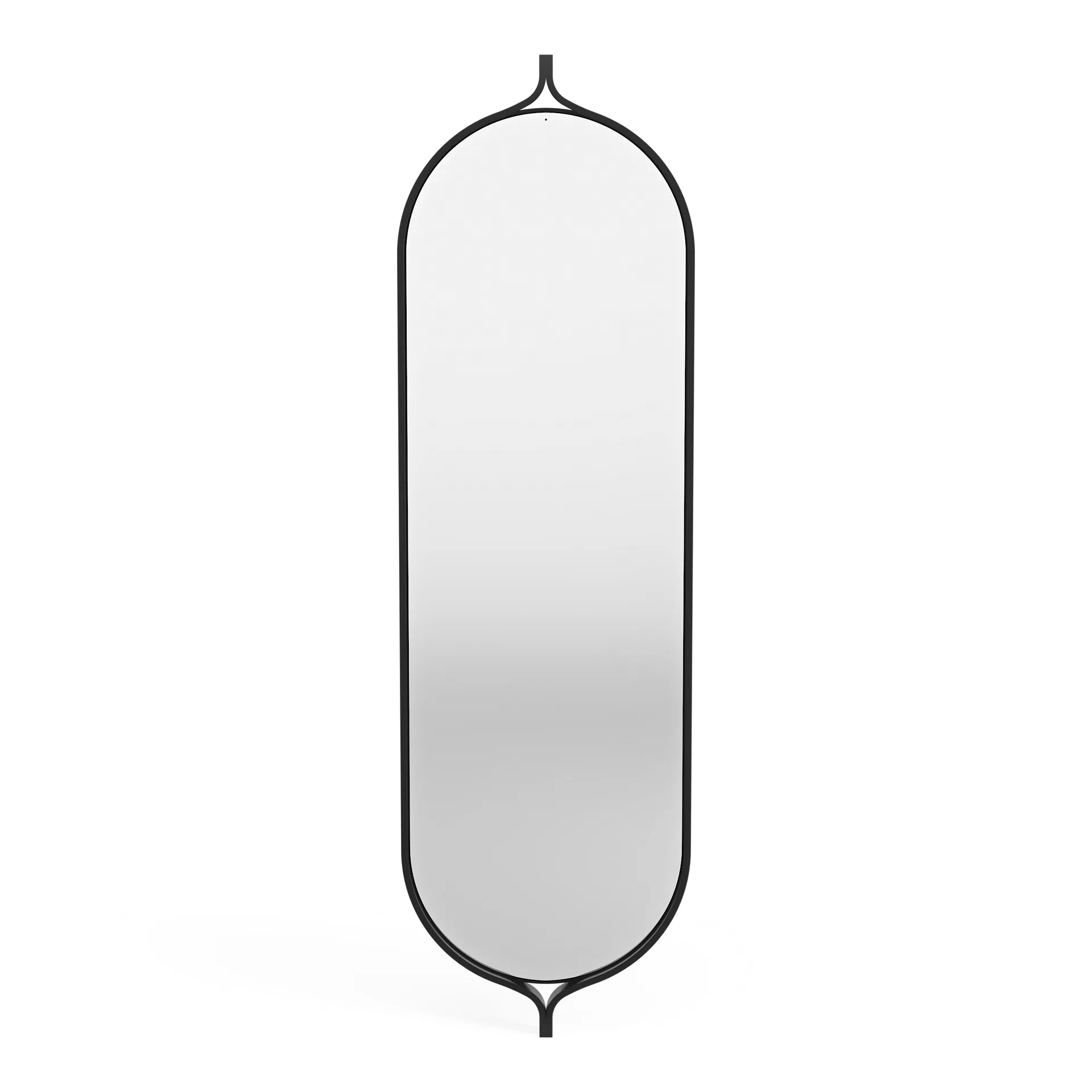 Comma 长方形镜子135cm, 白蜡木黑色染色 Swedese