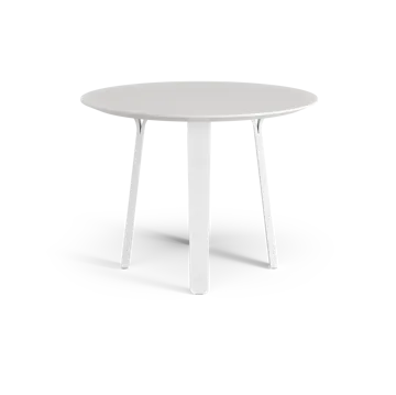 Divido 餐桌 - 白色_ø95cm_白色涂釉白蜡木支腿 - Swedese