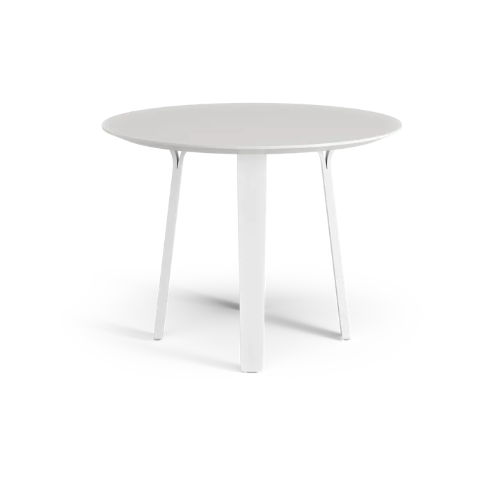Divido 餐桌 - 白色_ø95cm_白色涂釉白蜡木支腿 - Swedese