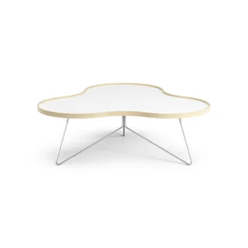 Flower 桌子107x114cm - 高度39cm_亮光桦木色 - Swedese