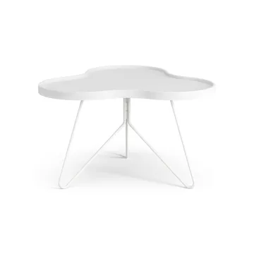Flower mono 桌子62x66cm - 高度39cm_白色亮光白蜡木色 - Swedese