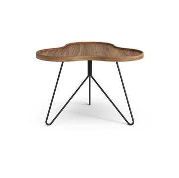 Flower mono北欧风格特别版餐桌62x66cm - H45cm-漆面胡桃木-black lacquered steel - Swedese