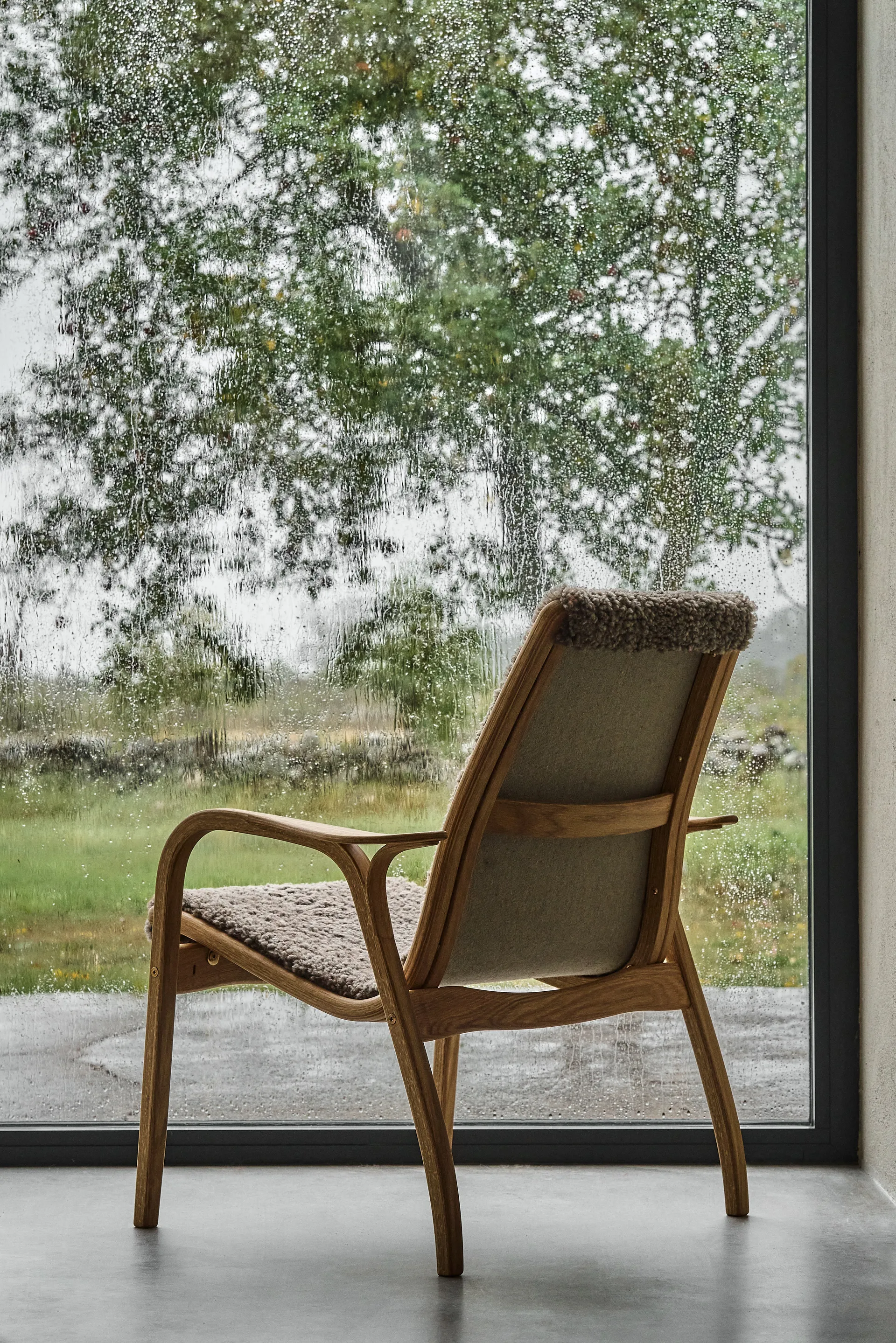 Laminett 扶手椅 油橡木/羊皮, 撒哈拉 (nougat 褐色) Swedese