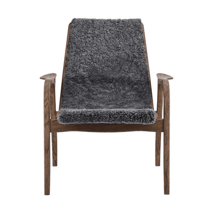 Laminett 扶手椅 oak/sheepskin 特别版本, Rubio Monocoat 巧克力色-Charcoal Swedese