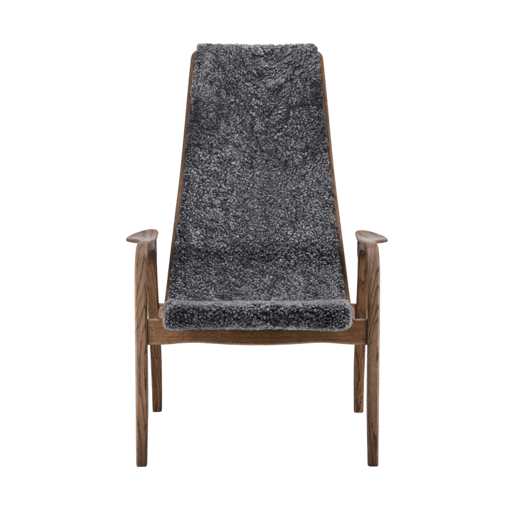 Lamino 扶手椅 oak/sheepskin 特别版本, Rubio Monocoat 巧克力色-Charcoal Swedese