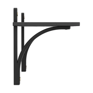 Levi 架子 1 架子 level - 黑色-stained 白蜡木-黄铜, 90 cm - Swedese