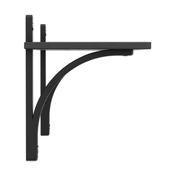 Levi 架子 1 架子 level - 黑色 stained 白蜡木-aluminium, 90 cm - Swedese