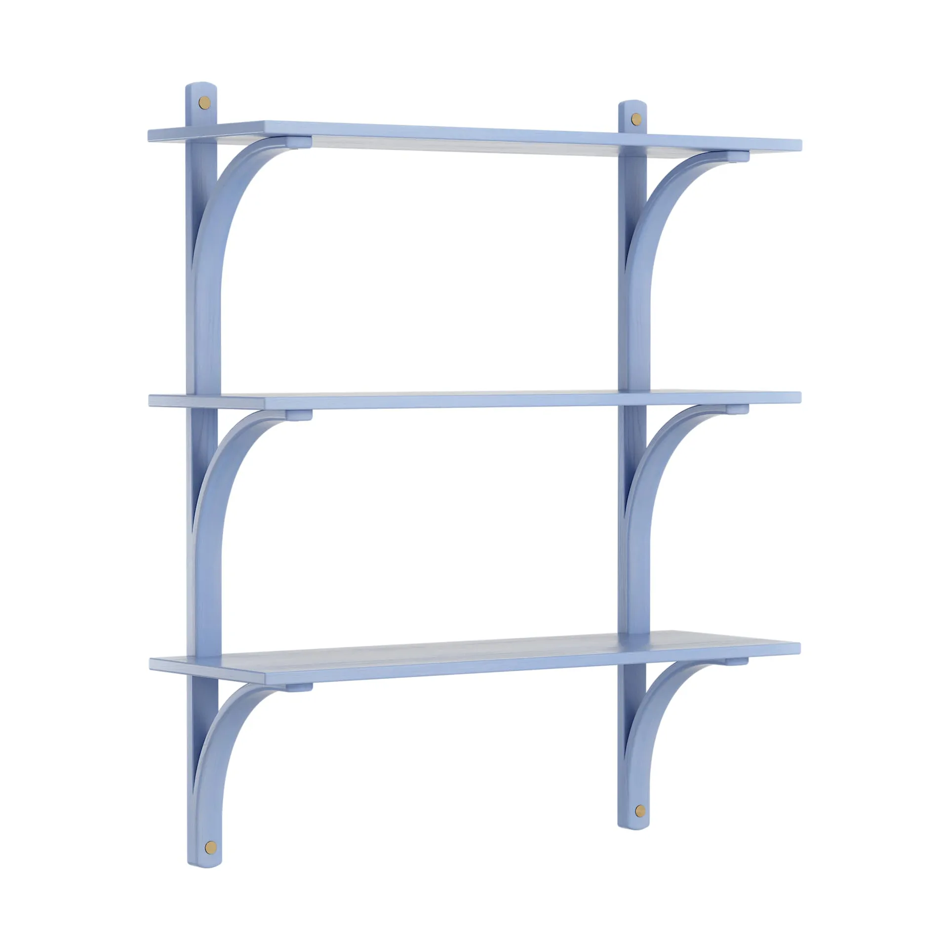 Levi 架子 3 shelves, ILKE 蓝色-黄铜, 90 cm Swedese