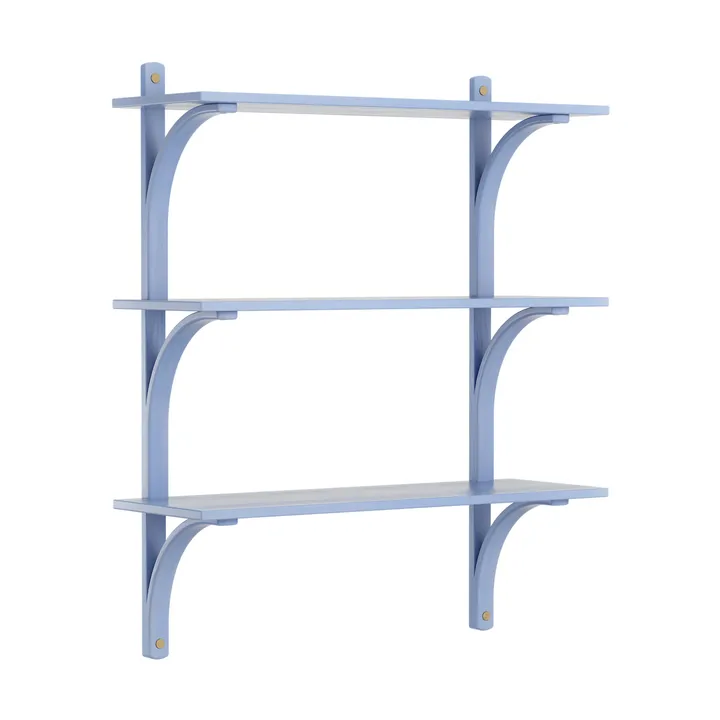 Levi 架子 3 shelves - ILKE 蓝色-黄铜, 90 cm - Swedese
