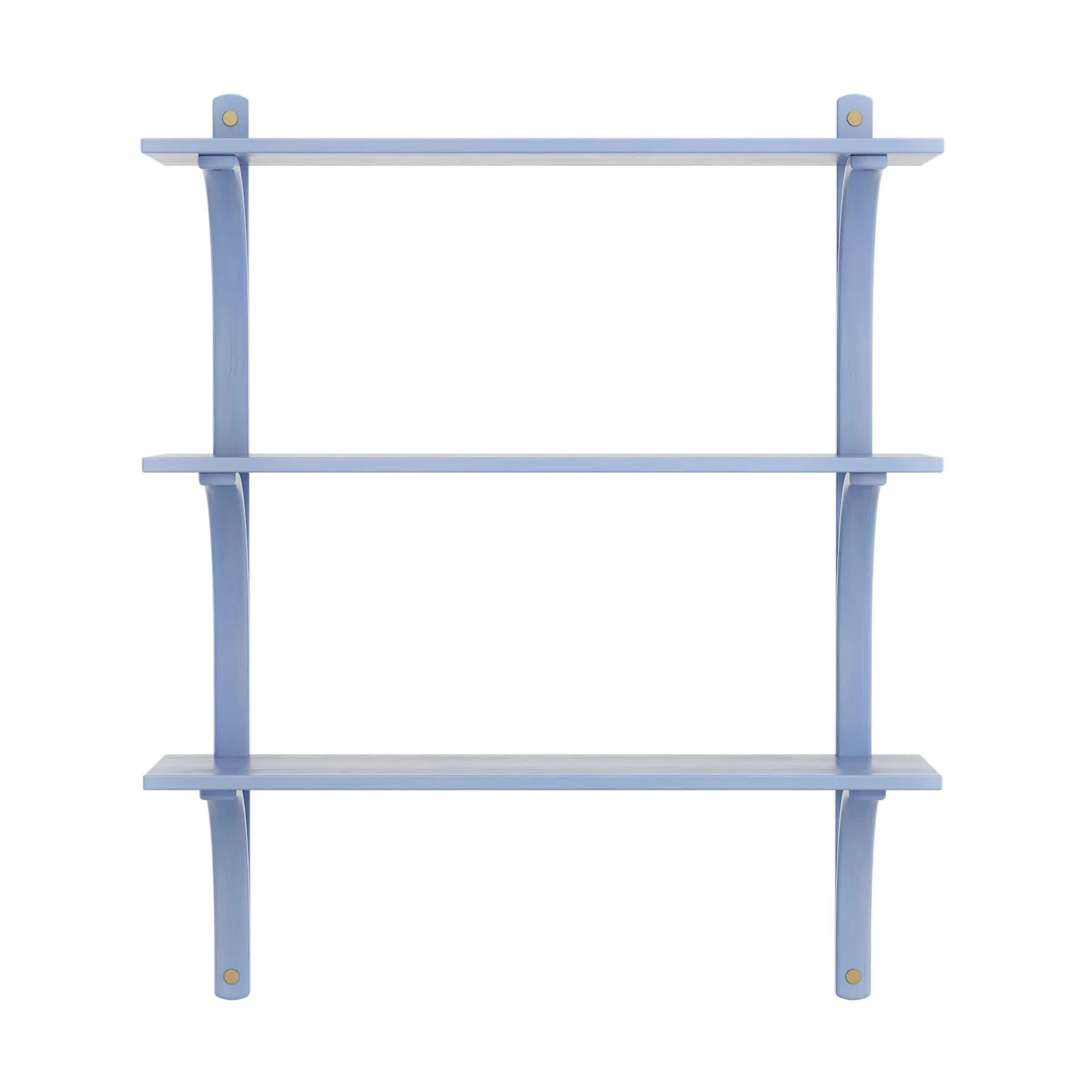 Levi 架子 3 shelves, ILKE 蓝色-黄铜, 90 cm Swedese