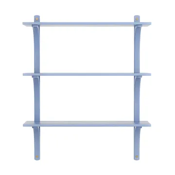 Levi 架子 3 shelves - ILKE 蓝色-黄铜, 90 cm - Swedese