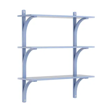 Levi 架子 3 shelves - ILKE 蓝色-aluminium, 90 cm - Swedese